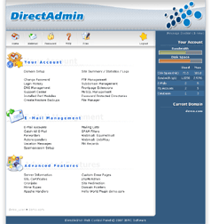 Панель управления хостингом DirectAdmin